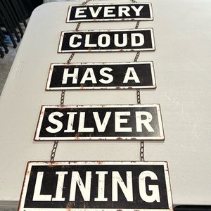 Rustic vintage look metal sign